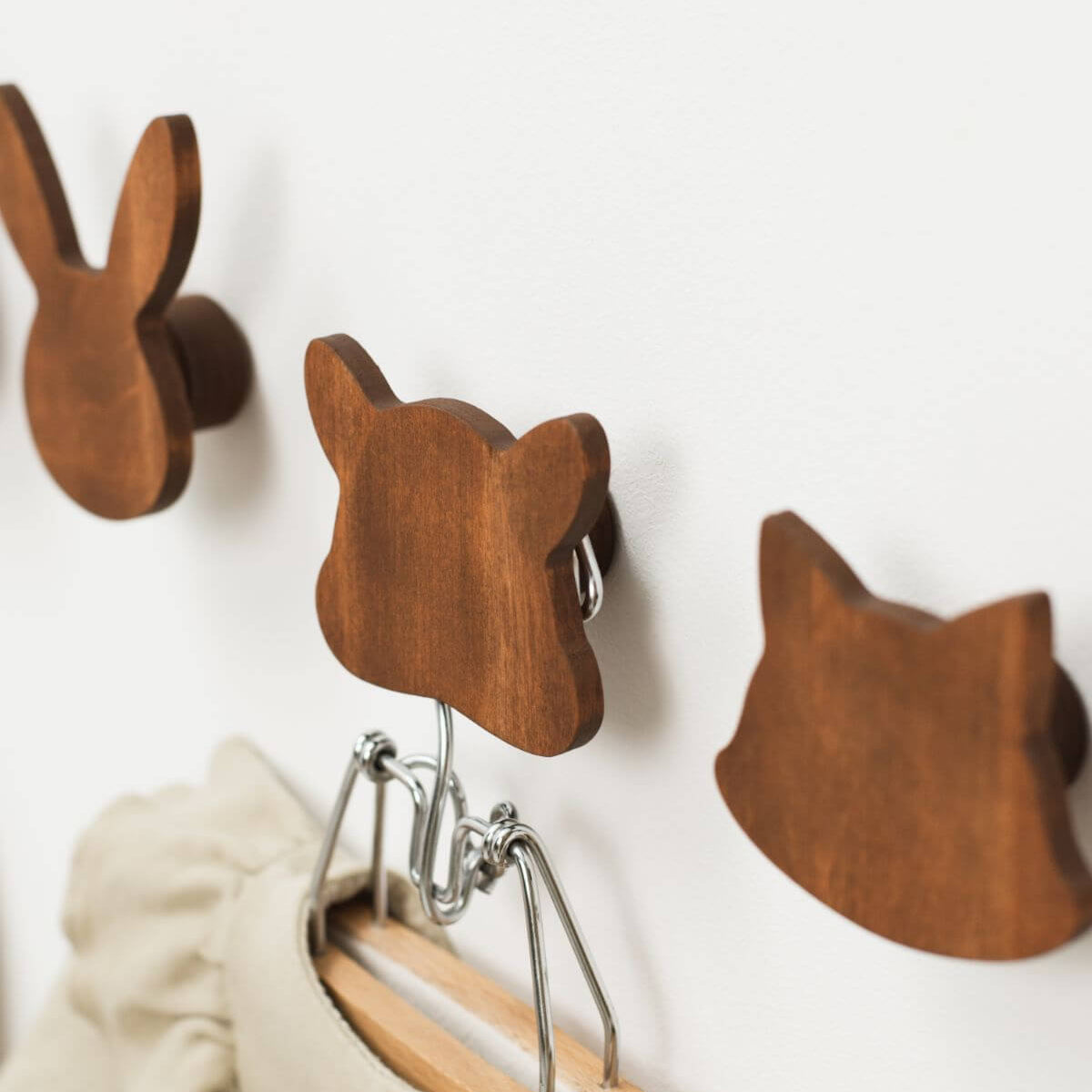 Handcrafted Dinosaur Wall Hooks – Scandi-Boho Wooden Decor