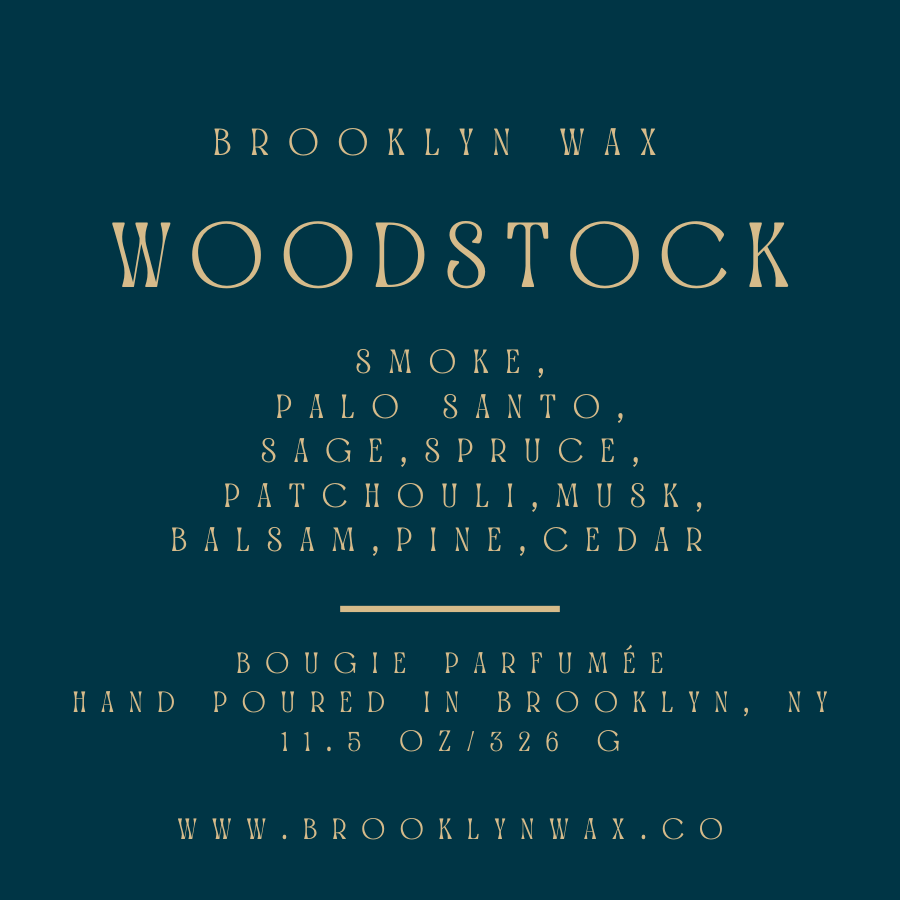 Woodstock 11.5oz Amber Glass Scented Candle with Pine and Smoke - Image 4