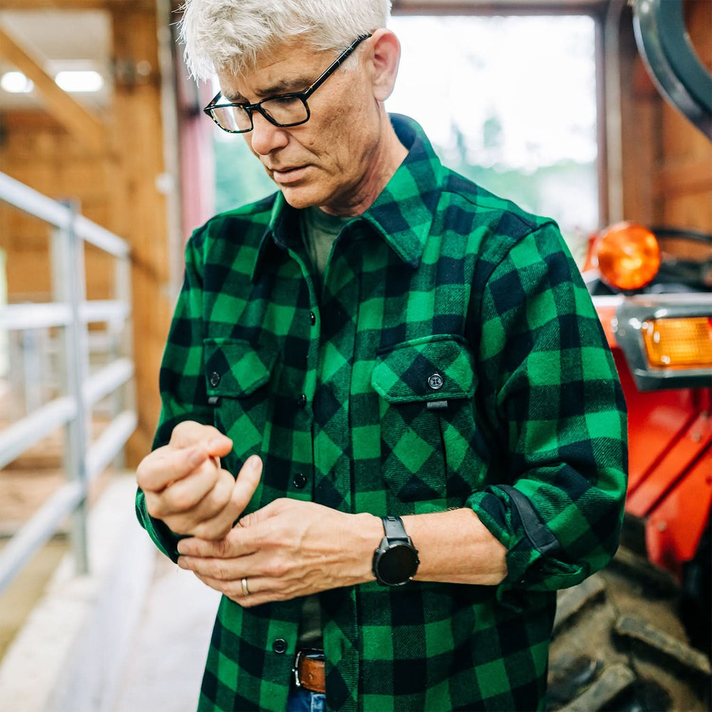 Heavyweight Wool Guide Shirt Jacket - 34.4oz Durable Outerwear