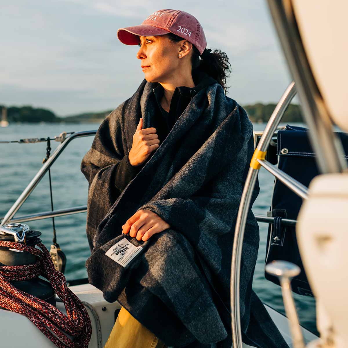 Classic Buffalo Plaid Wool Camp Blanket for Outdoor and Home