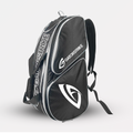 World Tour II geometric pattern backpack in black and white for sports gear