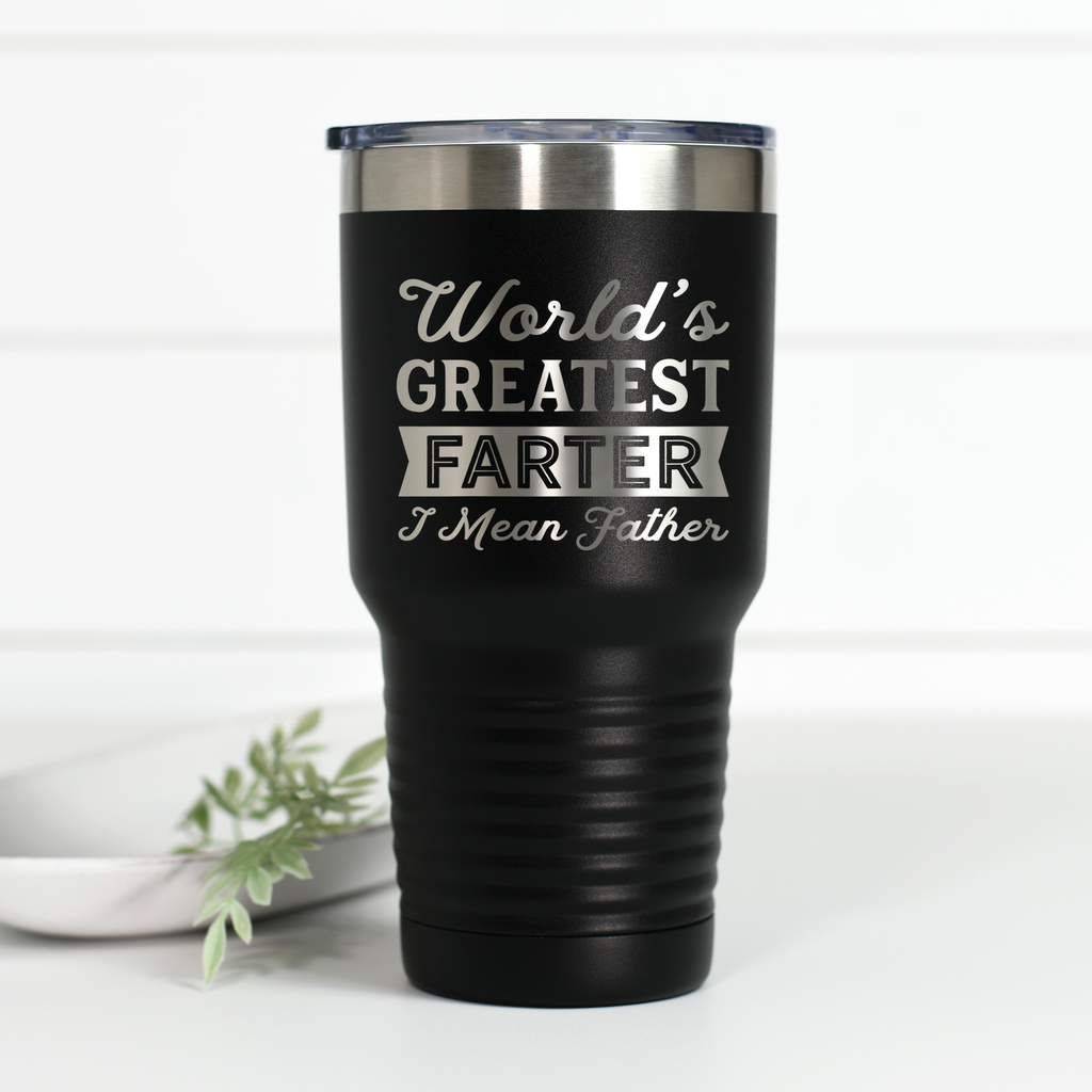 World's Greatest Farter Engraved 30 oz Stainless Steel Tumbler