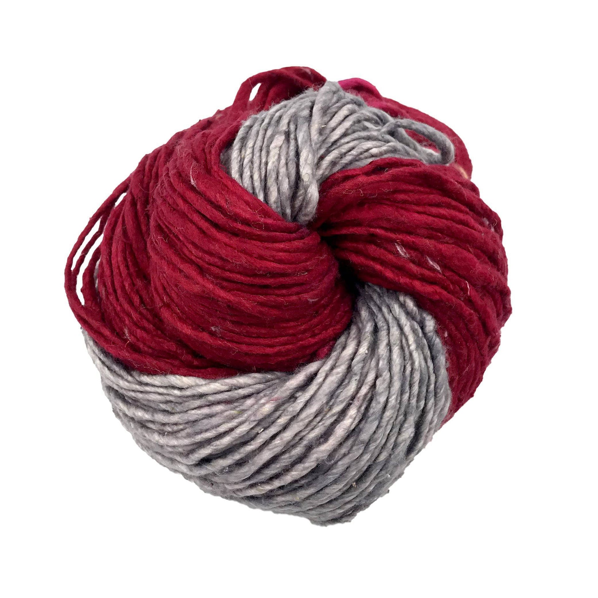 Striped Christmas Ornaments Knitting Kit - Red & Green DIY Decor
