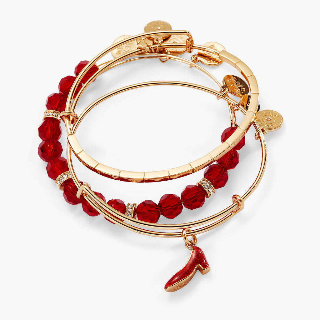 The Wizard of Oz™ Dorothy Charm Bangle Bracelet Set of 3