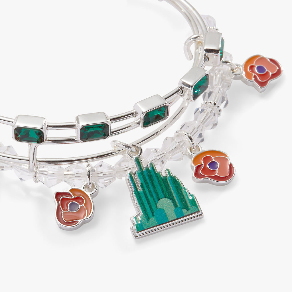 The Wizard of Oz Emerald City Expandable Bangle Set of 3