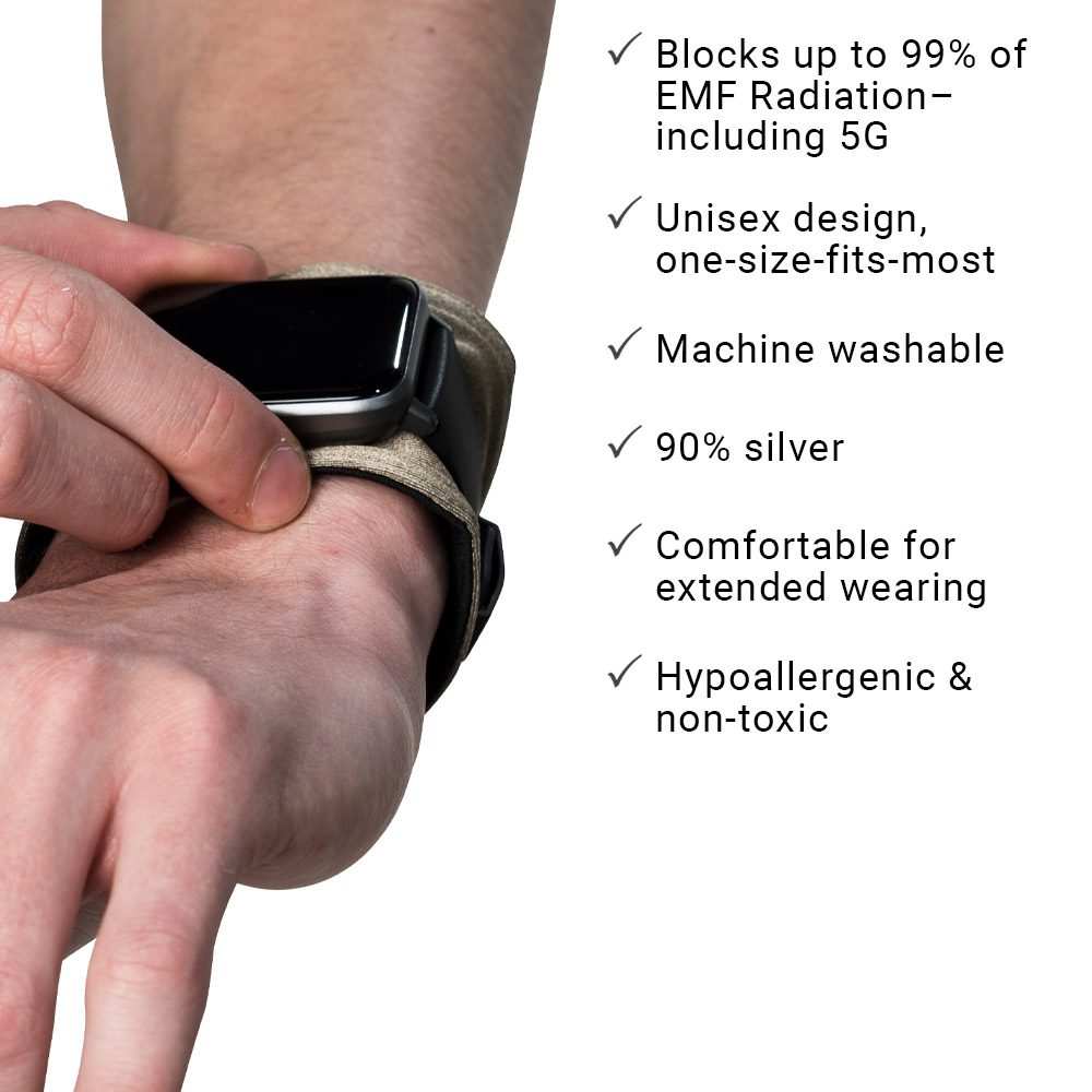 EMF Protection Smartwatch Wrist Band with Silver Shielding - Image 9
