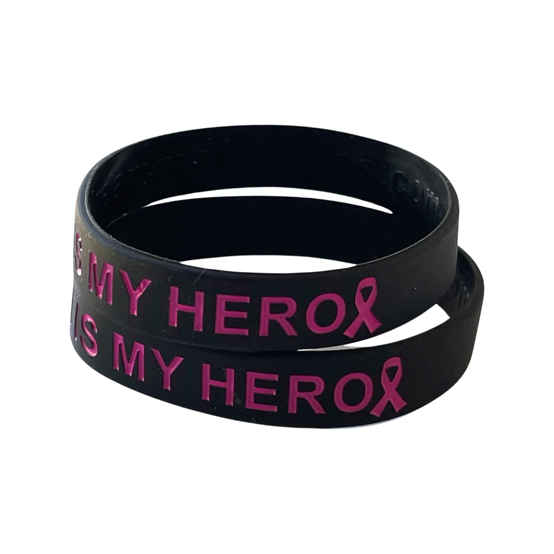 Black and Pink - My Loved One is My Hero - honor wristband