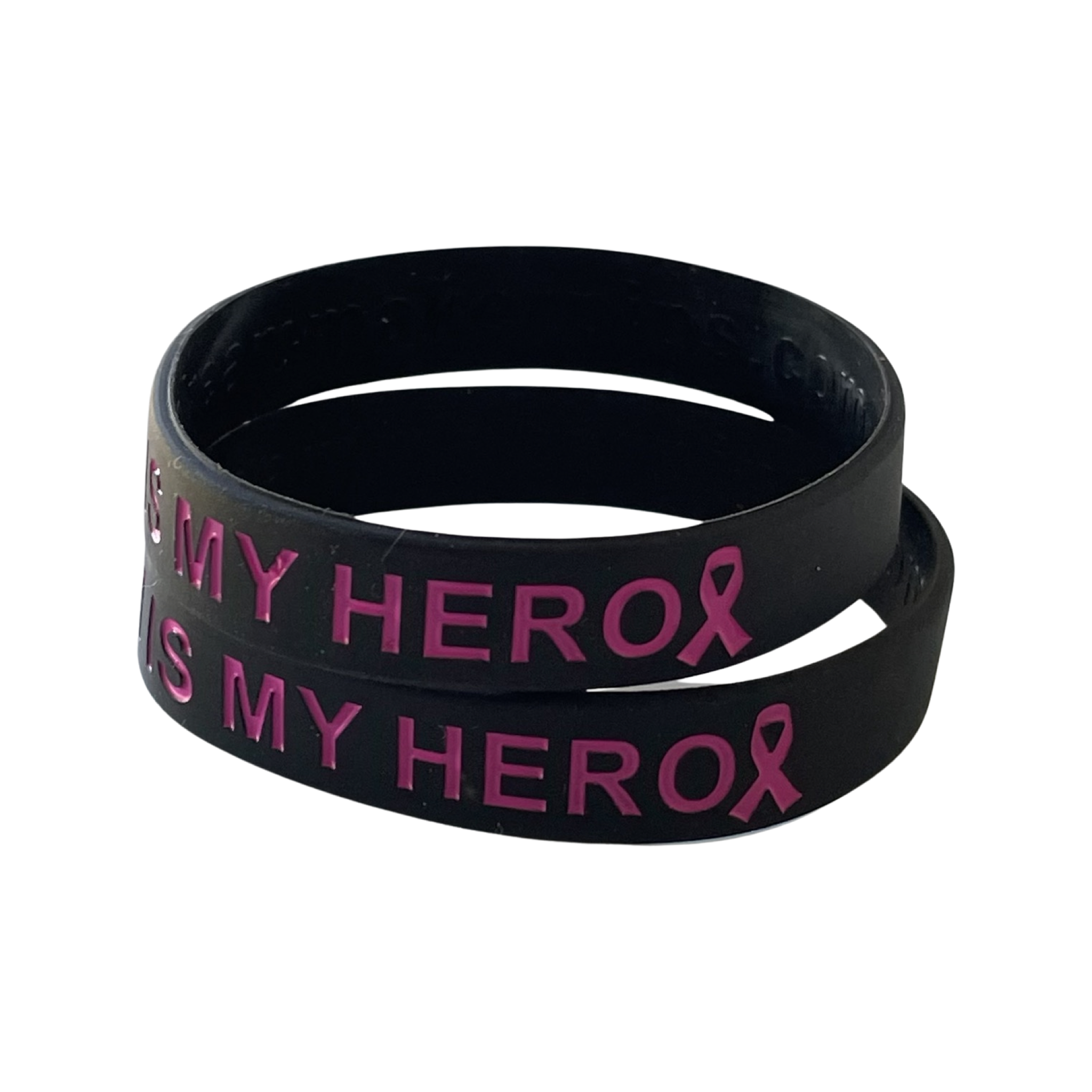 Black and Pink - My Loved One is My Hero - honor wristband
