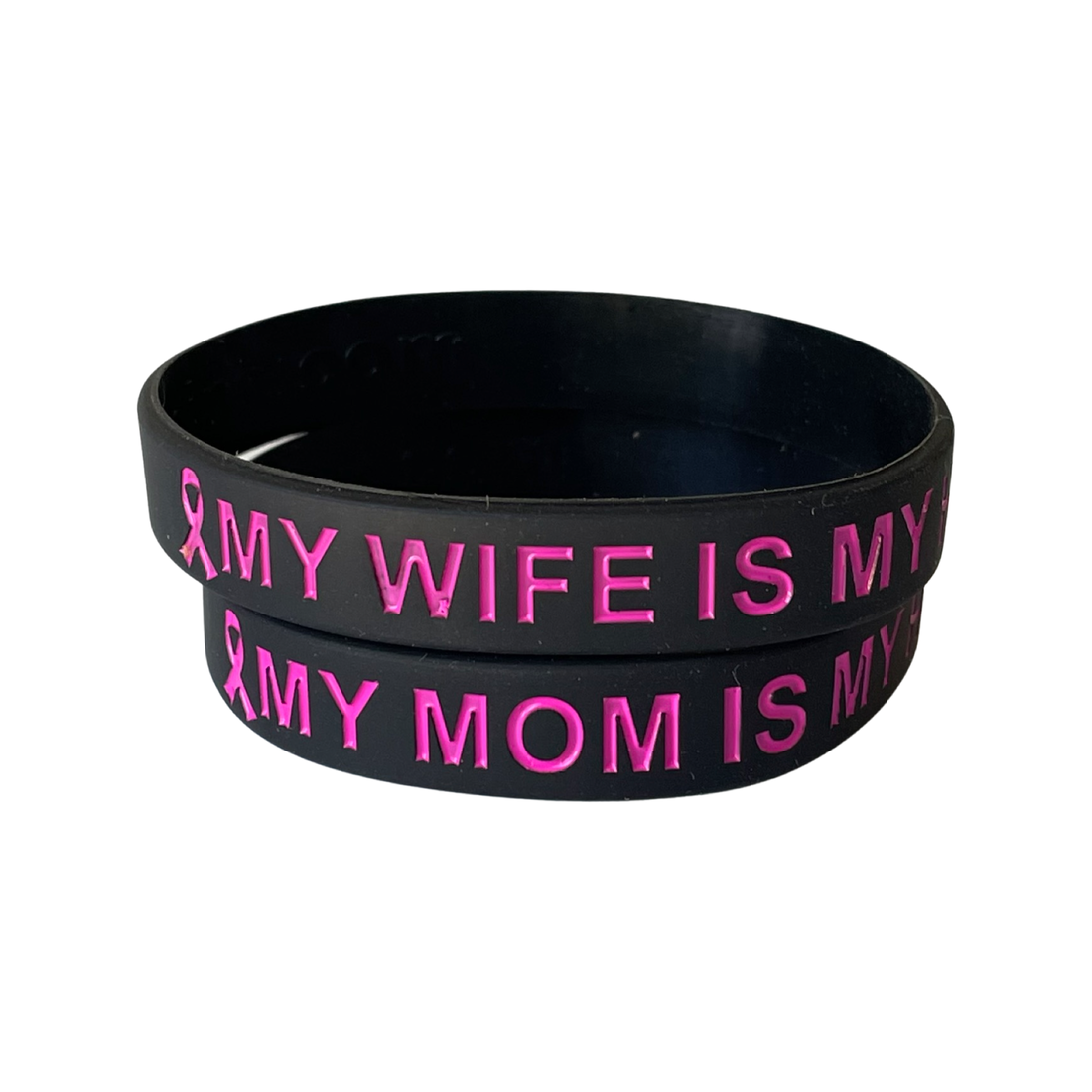 Black and Pink - My Loved One is My Hero - honor wristband