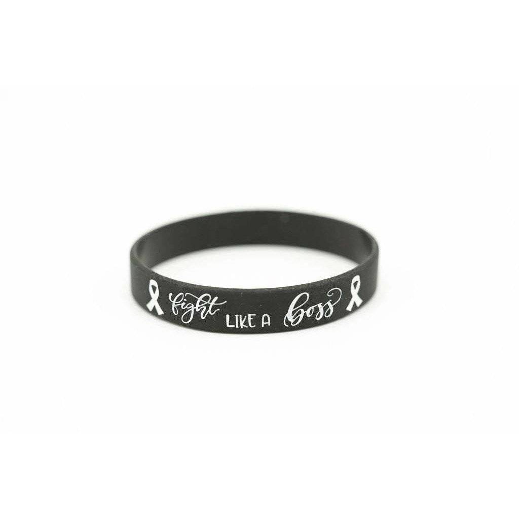 Fight Like a Boss Wristband – Silicone Solidarity Bracelet for Cancer Support