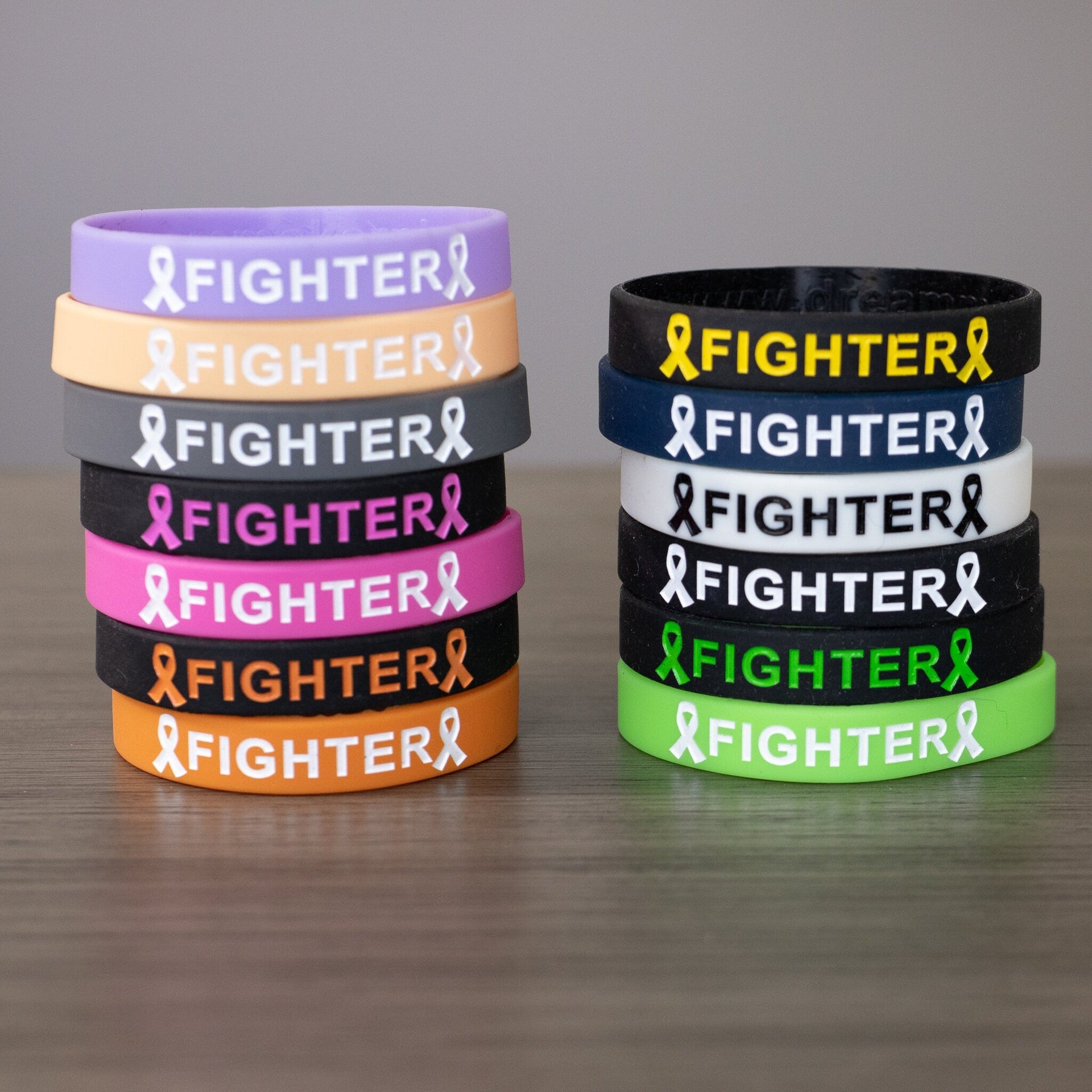 Cancer Fighter Wristband - Durable Silicone Strength Band for Survivors & Support