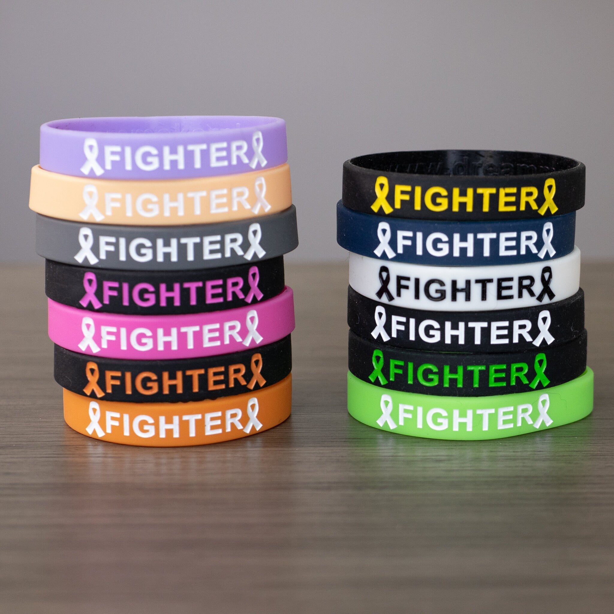 Cancer Fighter Wristband - Durable Silicone Strength Band for Survivors & Support