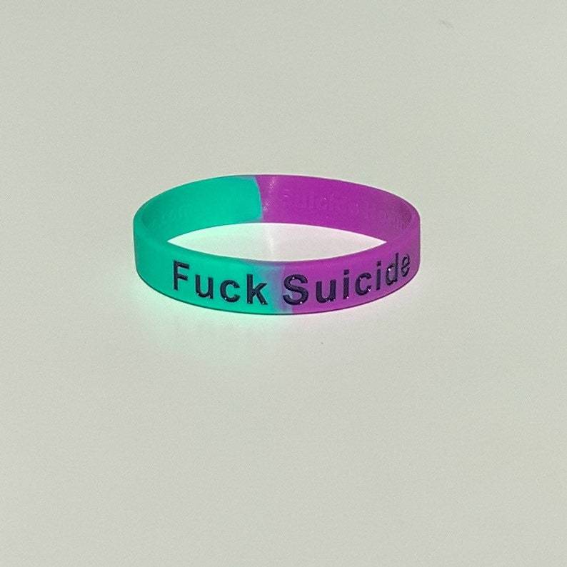 Suicide Prevention Wristband – Silicone Mental Health Bracelet by Dream Maker Pins