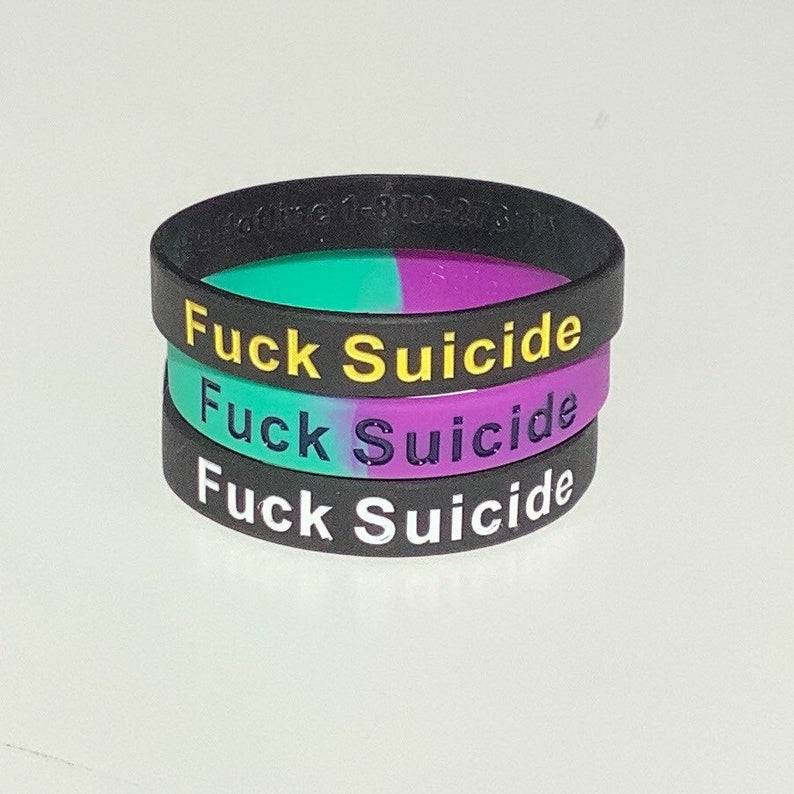 Suicide Prevention Wristband – Silicone Mental Health Bracelet by Dream Maker Pins