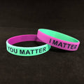 I Matter You Matter Wristband – Silicone Motivational Wristband by Dream Maker Pins