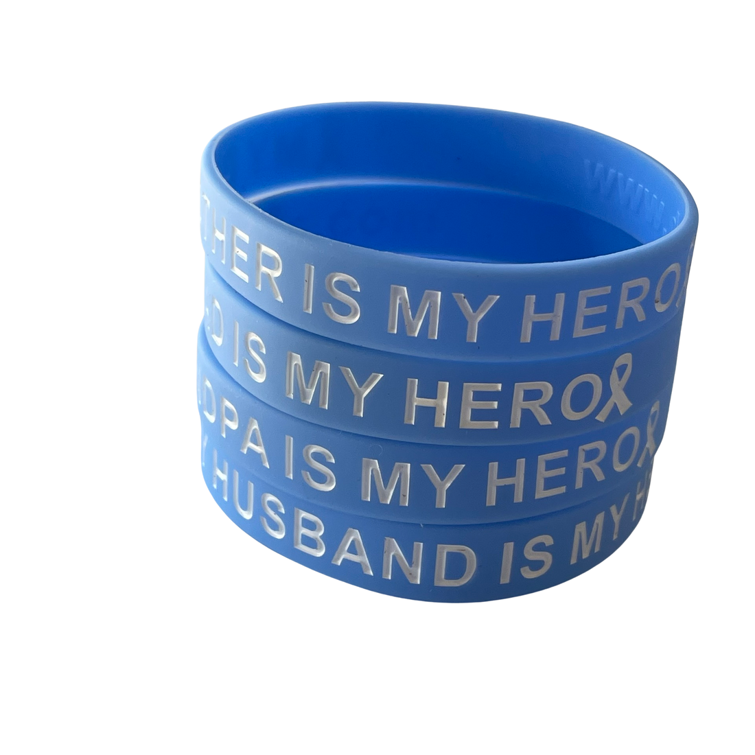 Light Blue - My Loved One is My Hero - honor wristband