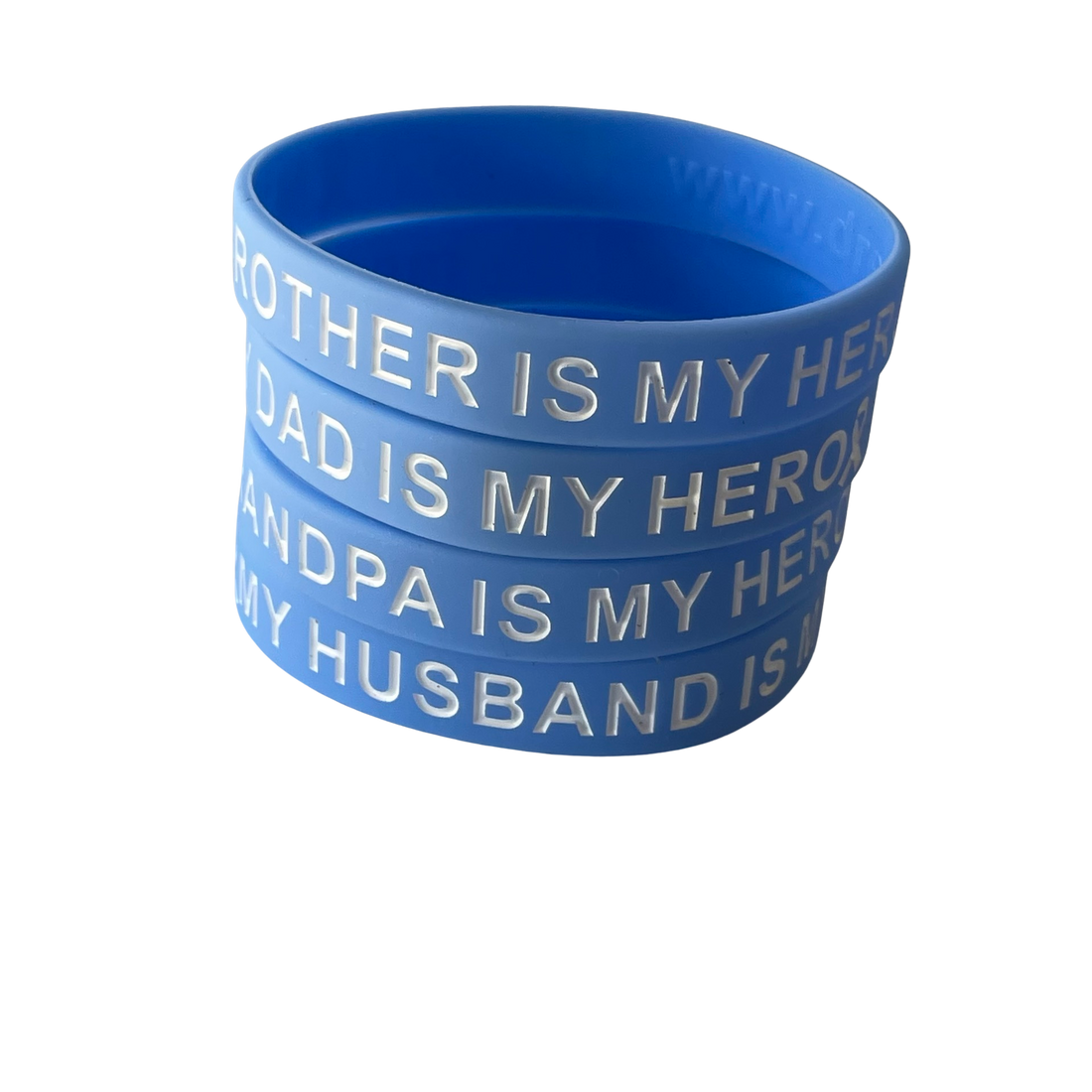Light Blue - My Loved One is My Hero - honor wristband