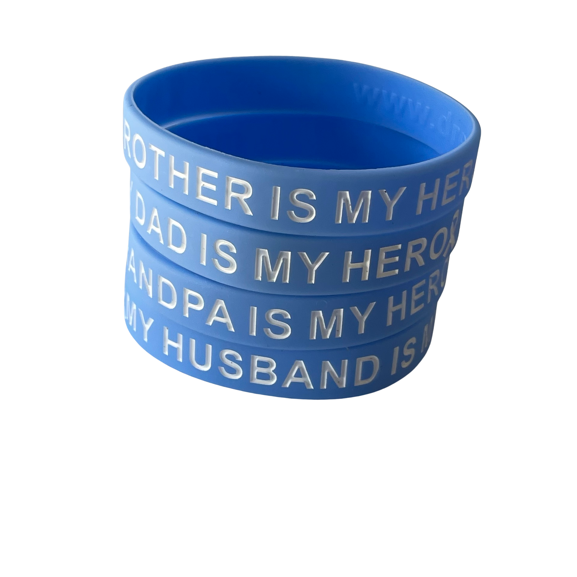 Light Blue - My Loved One is My Hero - honor wristband