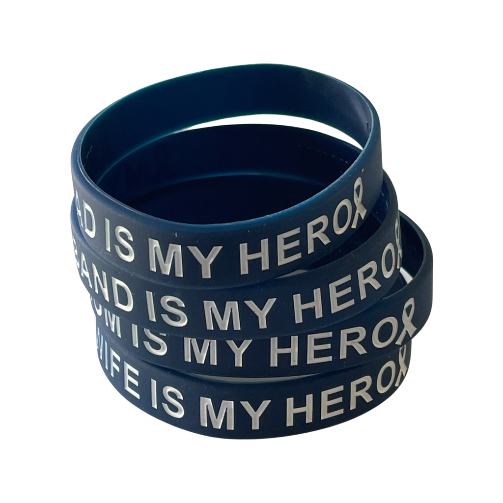 Navy My Loved One is My Hero honor wristband