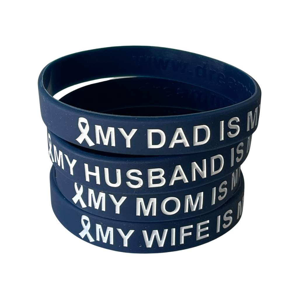Navy My Loved One is My Hero honor wristband