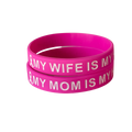 Pink and White My Loved One is My Hero - honor wristband