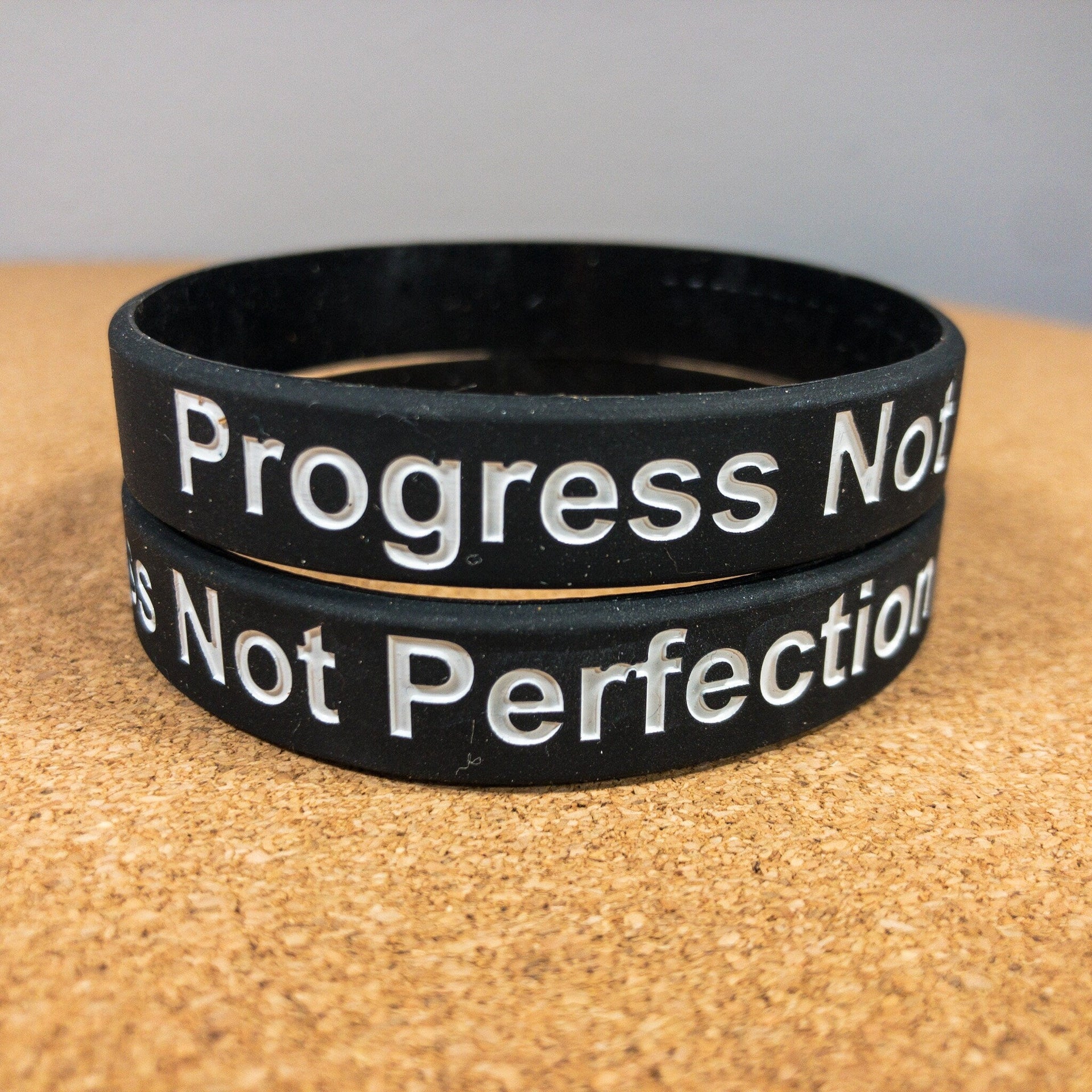 Silicone Wristband - Progress Reminder Band | Motivational Fitness Bracelet