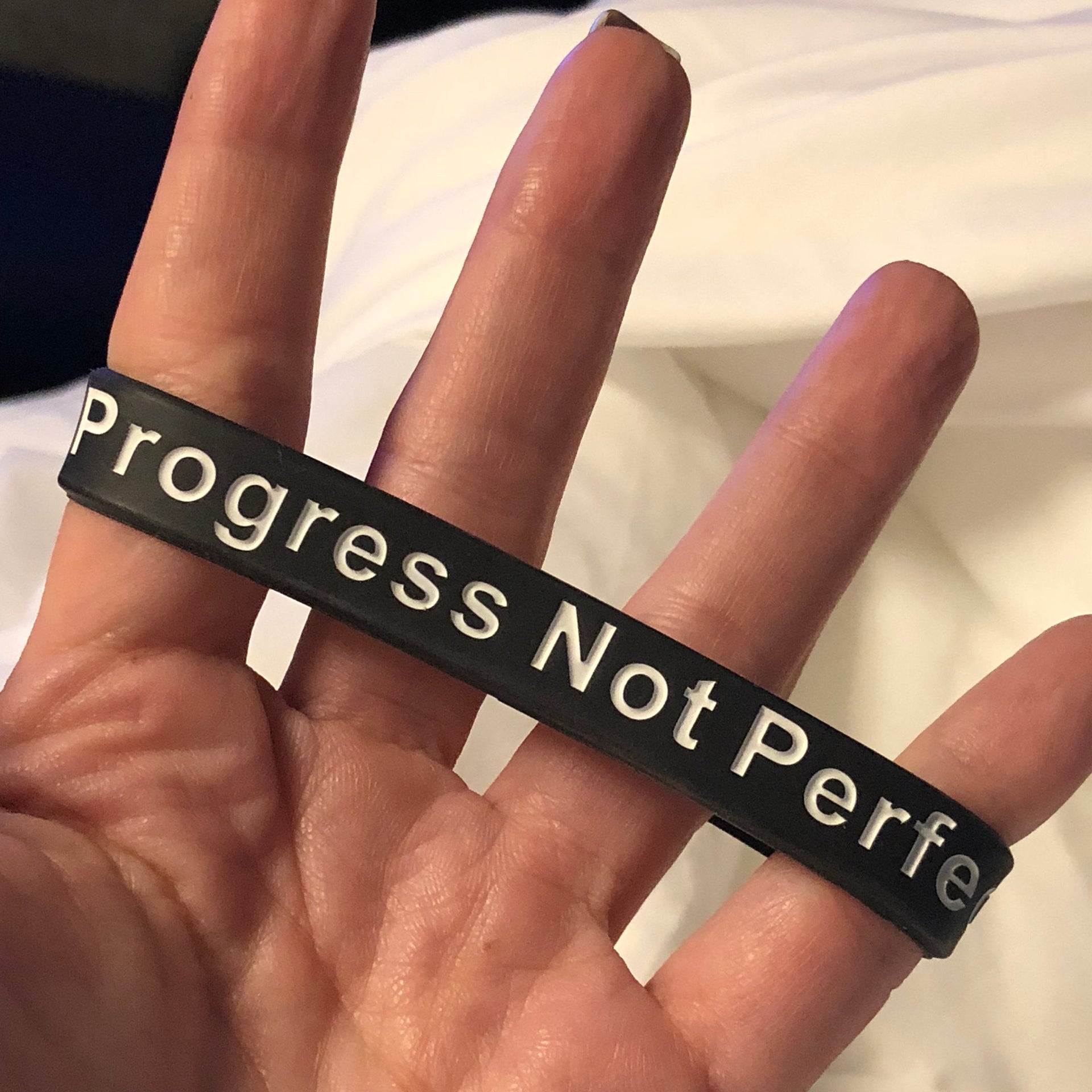 Silicone Wristband - Progress Reminder Band | Motivational Fitness Bracelet