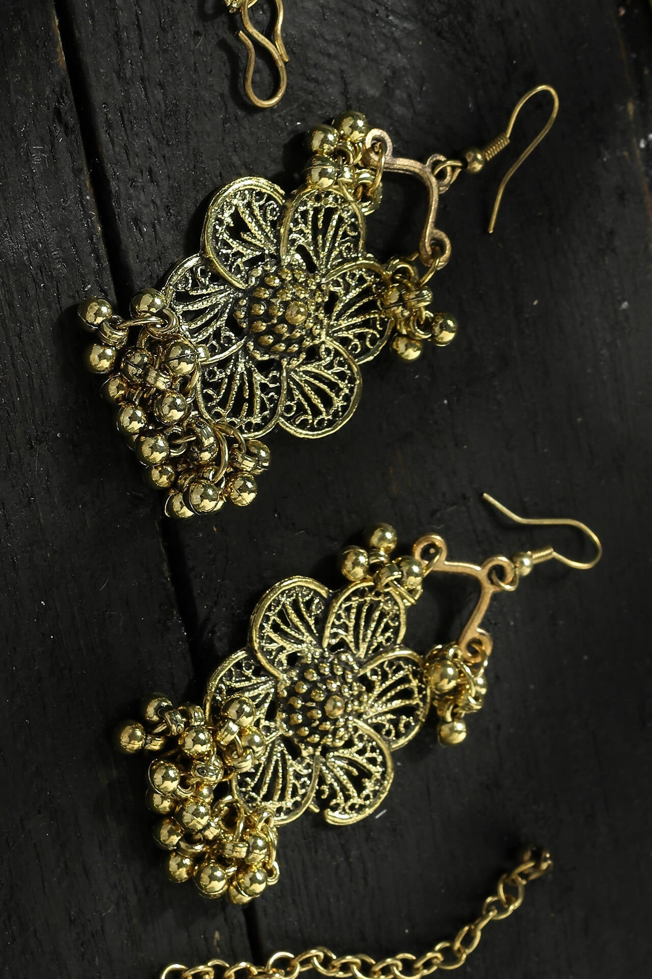 Floral Golden-Plated Brass Finish Choker for Women