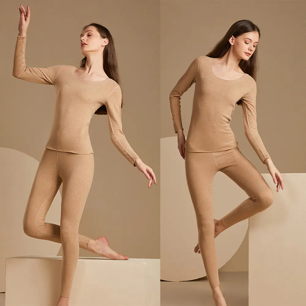 Winter Women's Thermal Underwear Set - Seamless & Soft