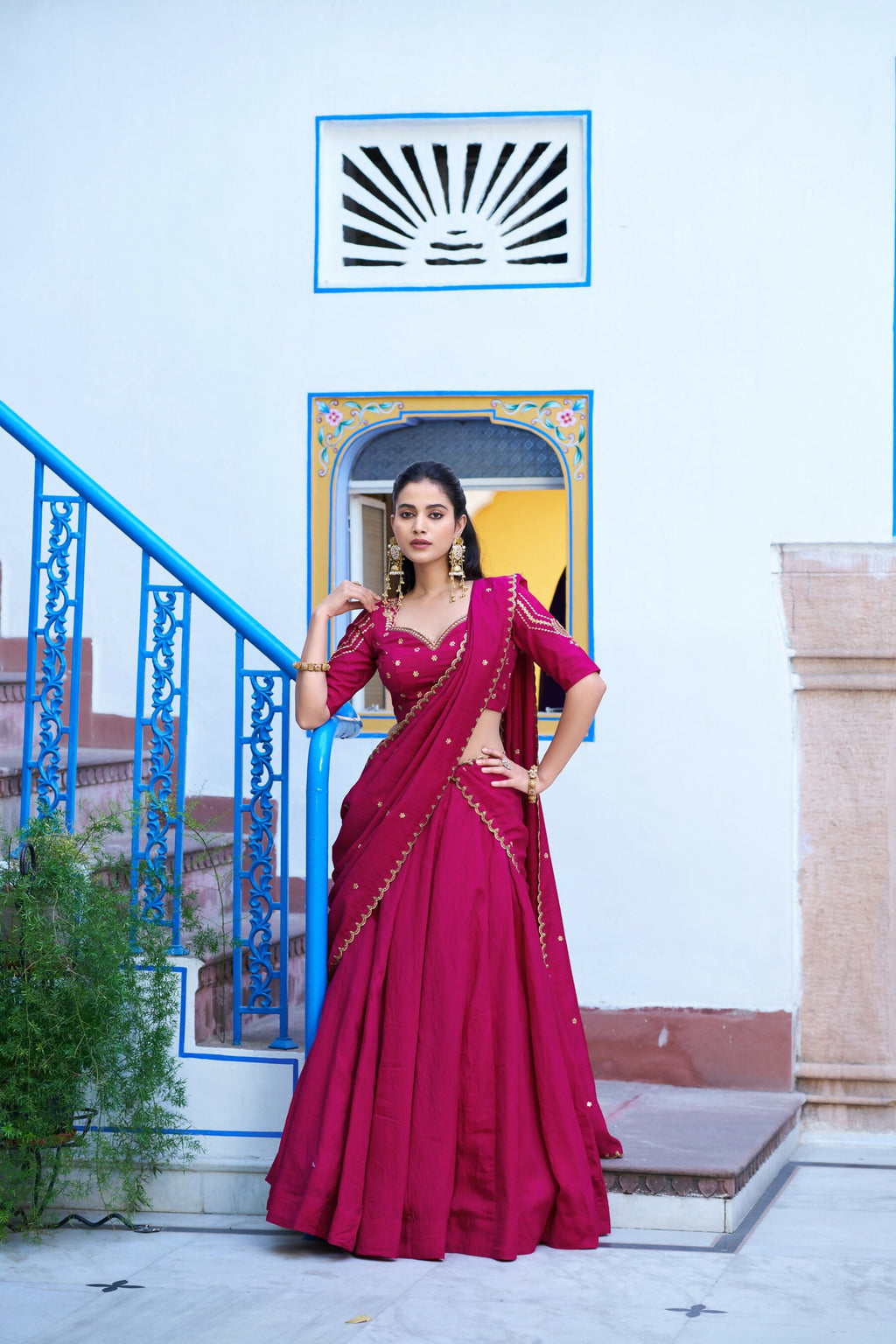 Ranipink NC Silk Lehenga Choli with Embroidery Work