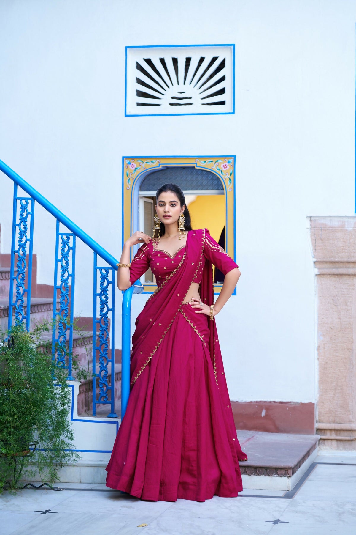 Ranipink NC Silk Lehenga Choli with Embroidery Work