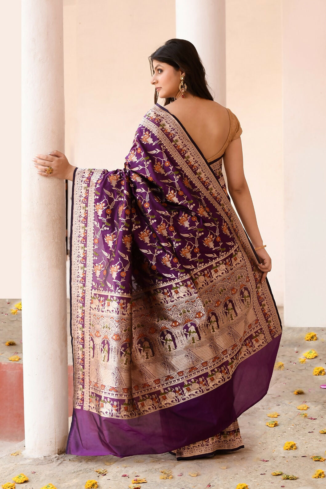 Pure Katan Handloom Banarasi Silk Saree