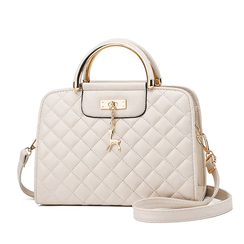 Fashionable Women's PU Leather Quilted Shoulder Bag