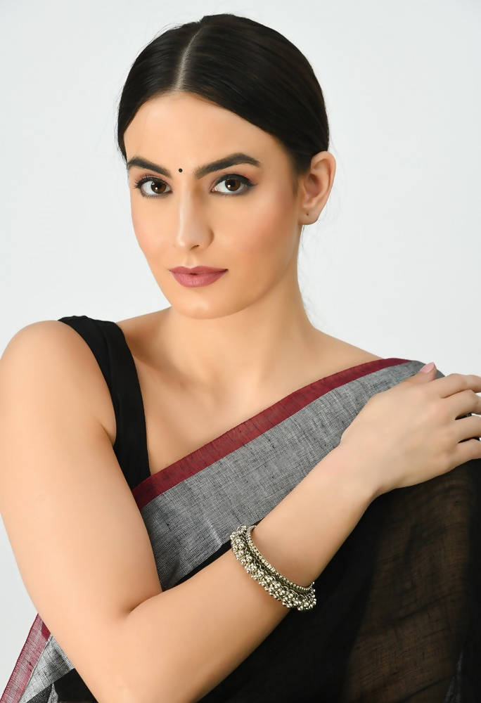 Handcrafted Oxidised Silver-Plated Ghungroo Bracelet