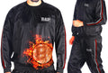 RAD Heavy Duty Sweat Suit Sauna Exercise Gym Suit Fitness Weight Loss Anti-Rip (Red 4XL)