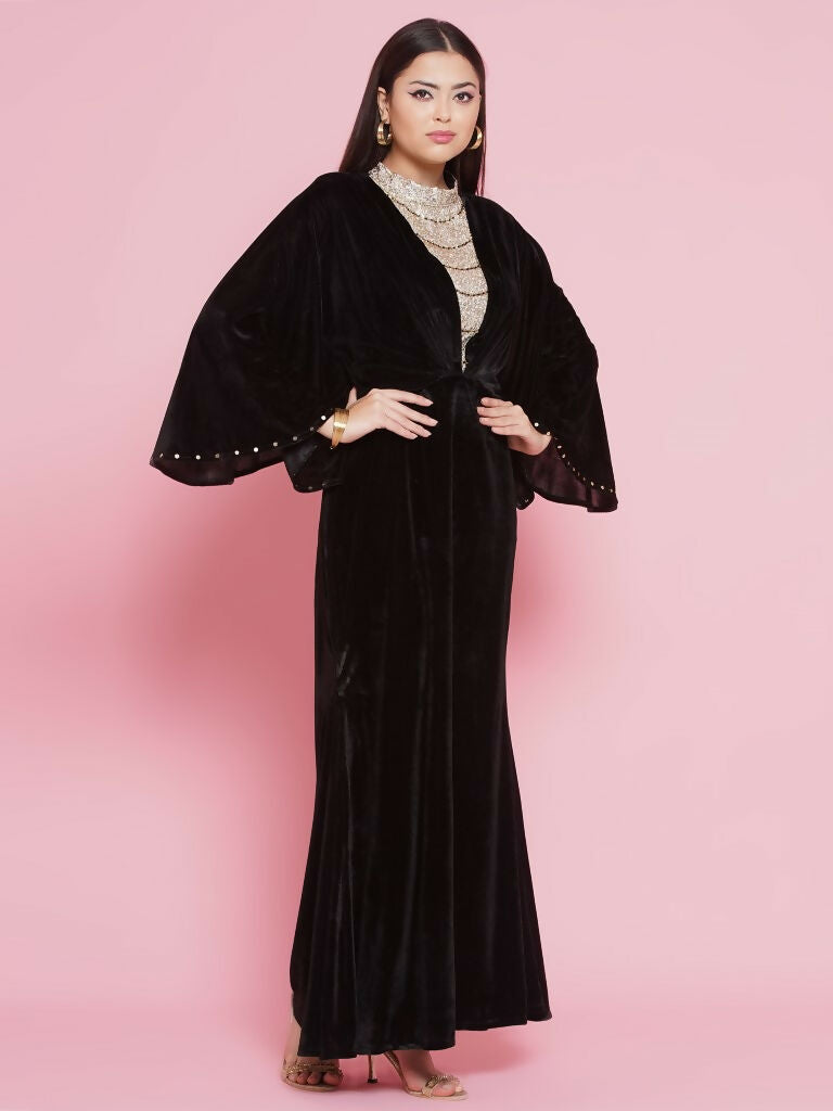 Joban Fashion Black Velvet Gown