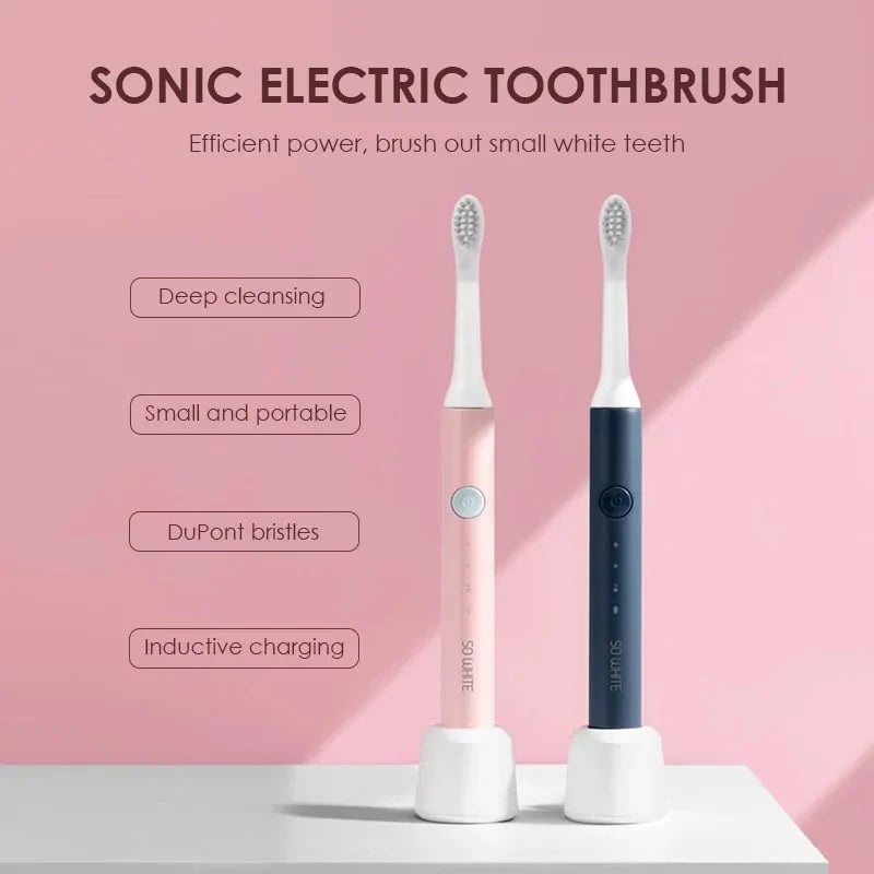 Waterproof Inductive Charging Clean Ultrasonic Smart Toothbrush