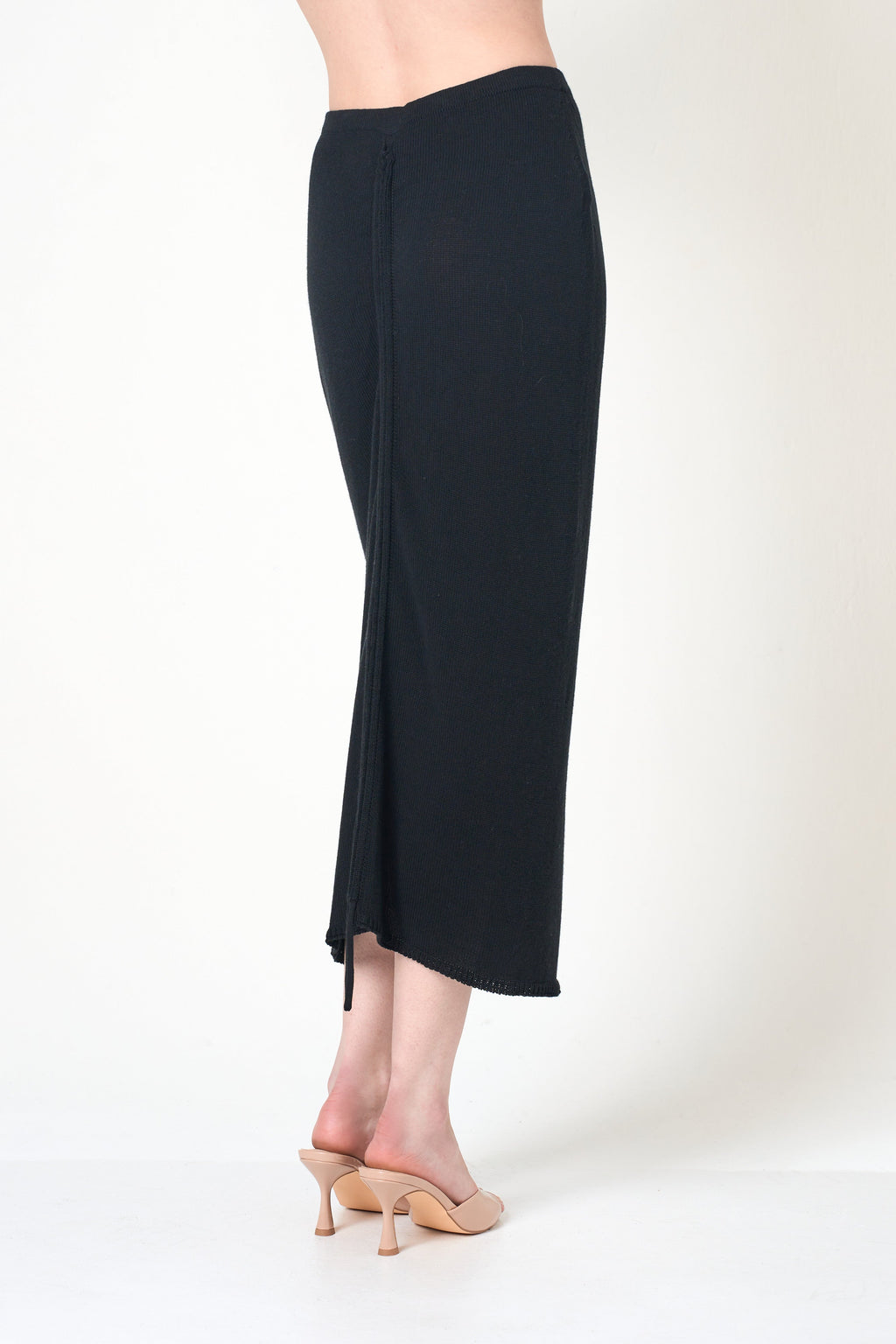 Midi Pencil Skirt in Black