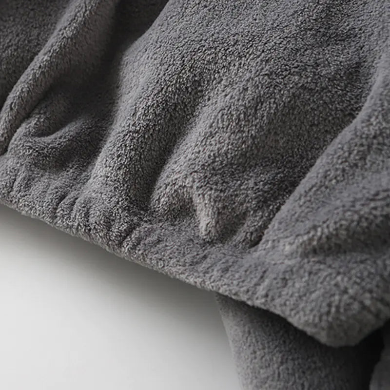 Women's Winter Cozy Loungewear Set with Fleece Pants