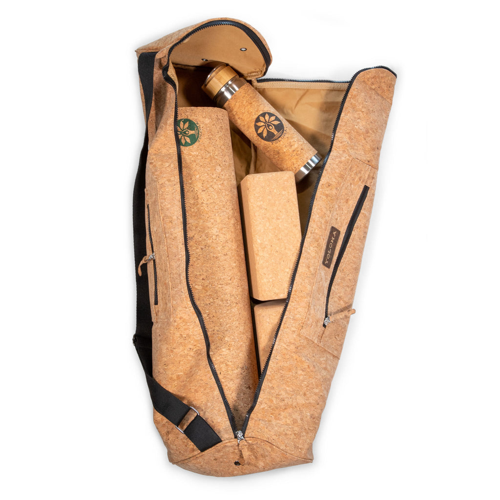 Cork Yoga Mat Carrier Bag, XL Eco-Friendly Mat Case