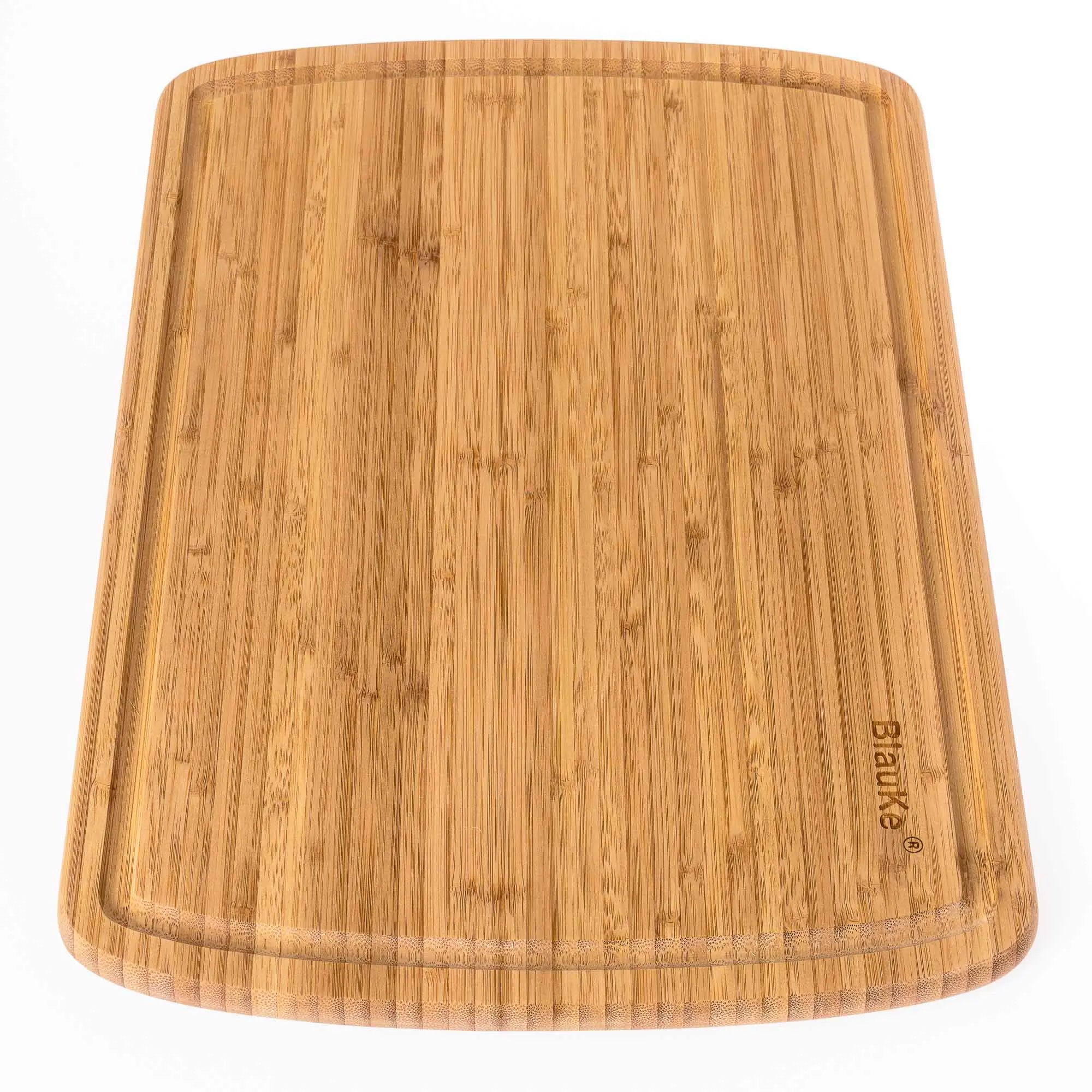 Extra Large Wood Cutting Board 18x12 inch - Butcher Block with Juice Groove, Serving Tray - Wooden Chopping Board for Kitchen