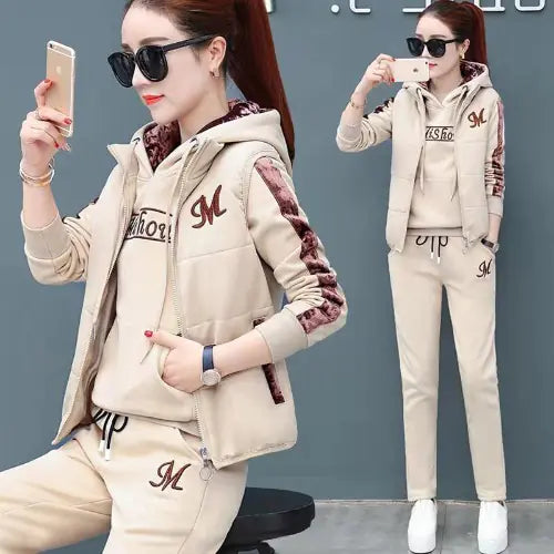 Women's Winter Velvet 3-Piece Sports Set (2020)