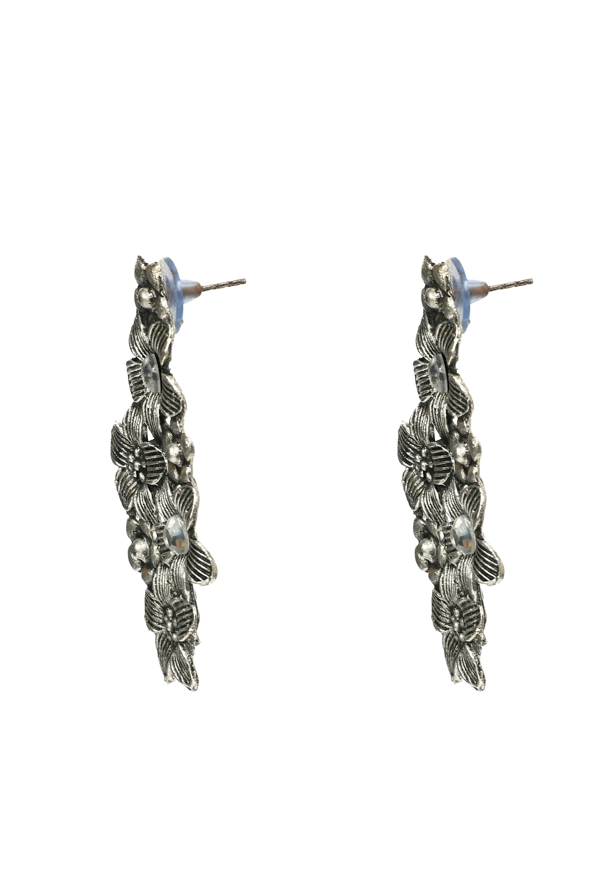 Oxidised Silver-Plated Hasli Design Choker Necklace Set