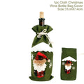 Festive Christmas Wine Bottle Covers Set