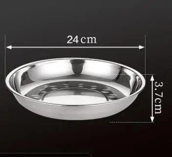 Stainless Steel Tableware Dinner Plate