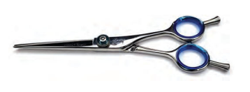 Yanaki Knight professional hair shears in silver with leather case