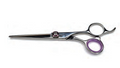 Prince series cobalt alloy barber shears with leather storage case