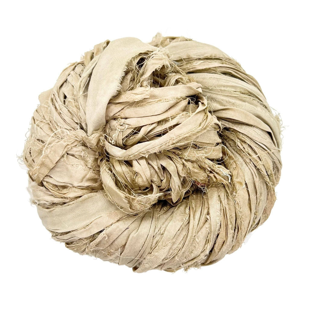 Artisan Recycled Sari Silk Ribbon Yarn - Bohemian Crafting Supply