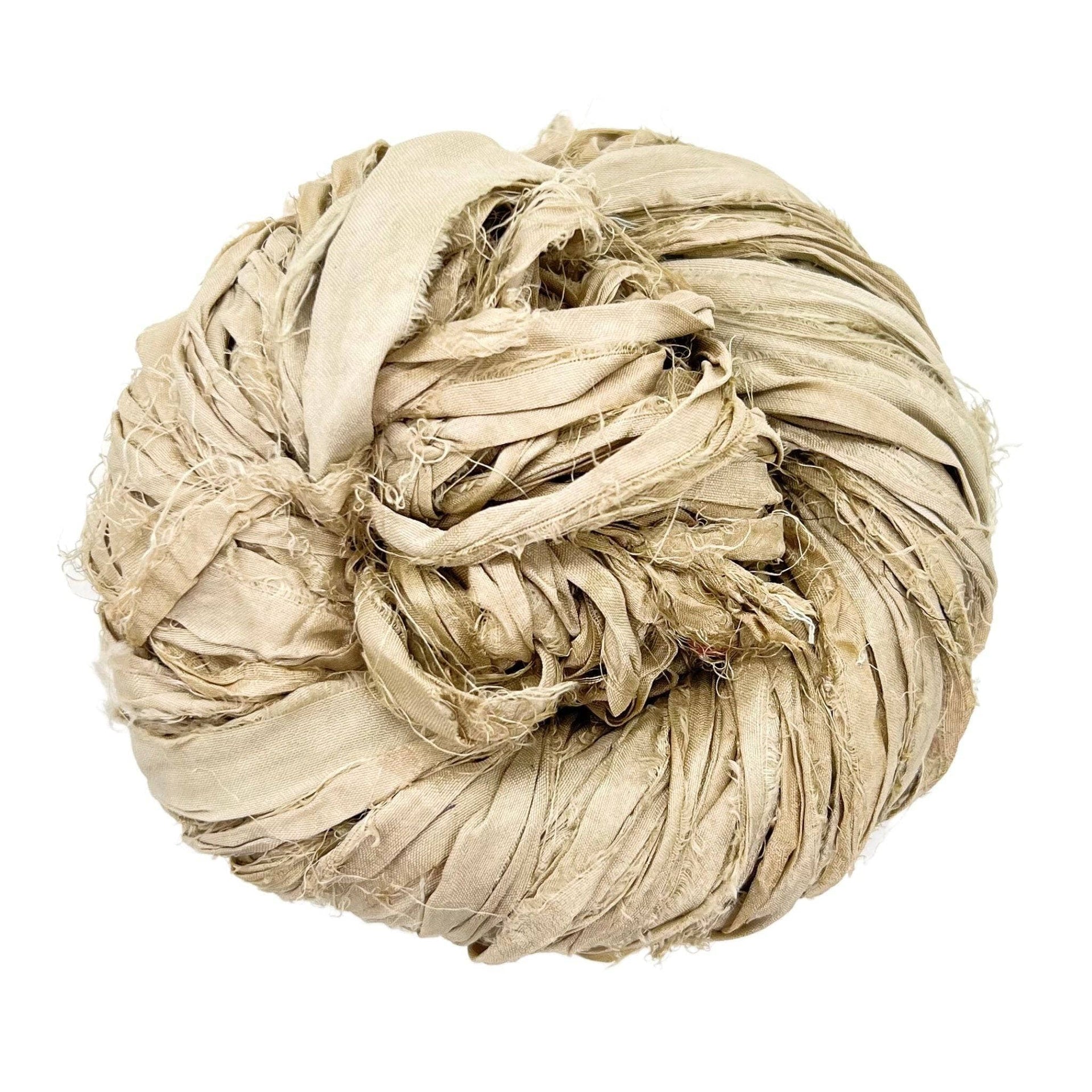 Artisan Recycled Sari Silk Ribbon Yarn - Bohemian Crafting Supply