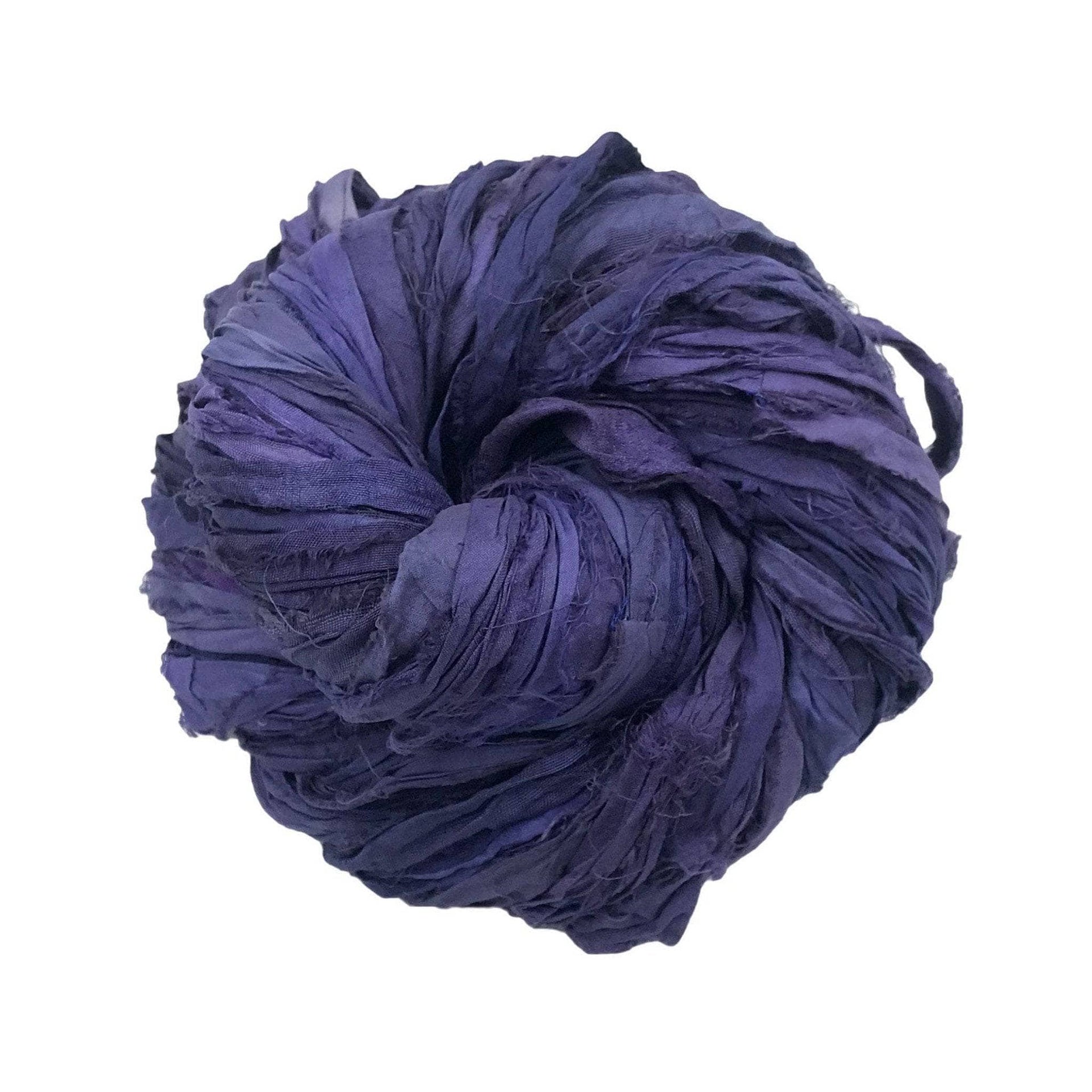 Artisan Recycled Sari Silk Ribbon Yarn - Bohemian Crafting Supply